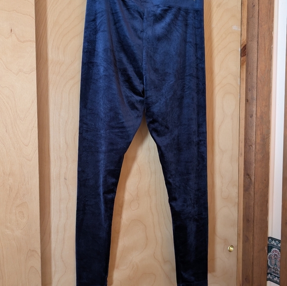 Fila Dark Blue Velour Leggings - Picture 4 of 4